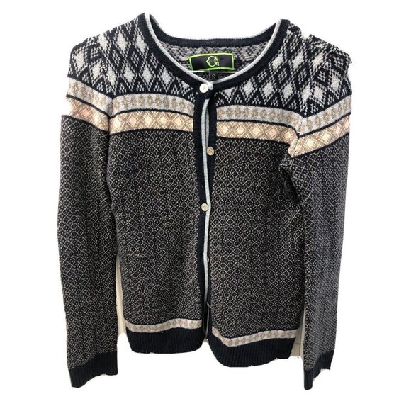 C Wonder Size Small Cardigan Sweater Attic Colors - Buttons - Picture 1 of 5